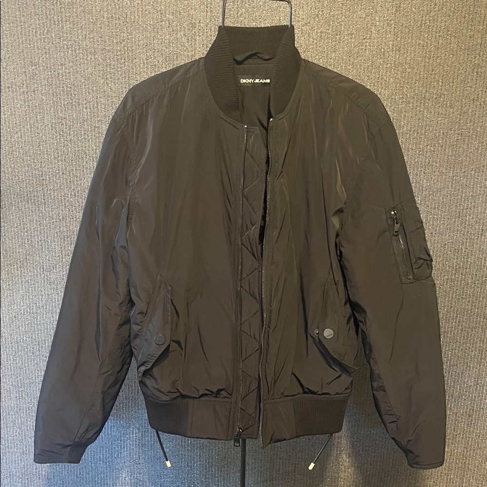 DKNY Men's Black Bomber Jacket
